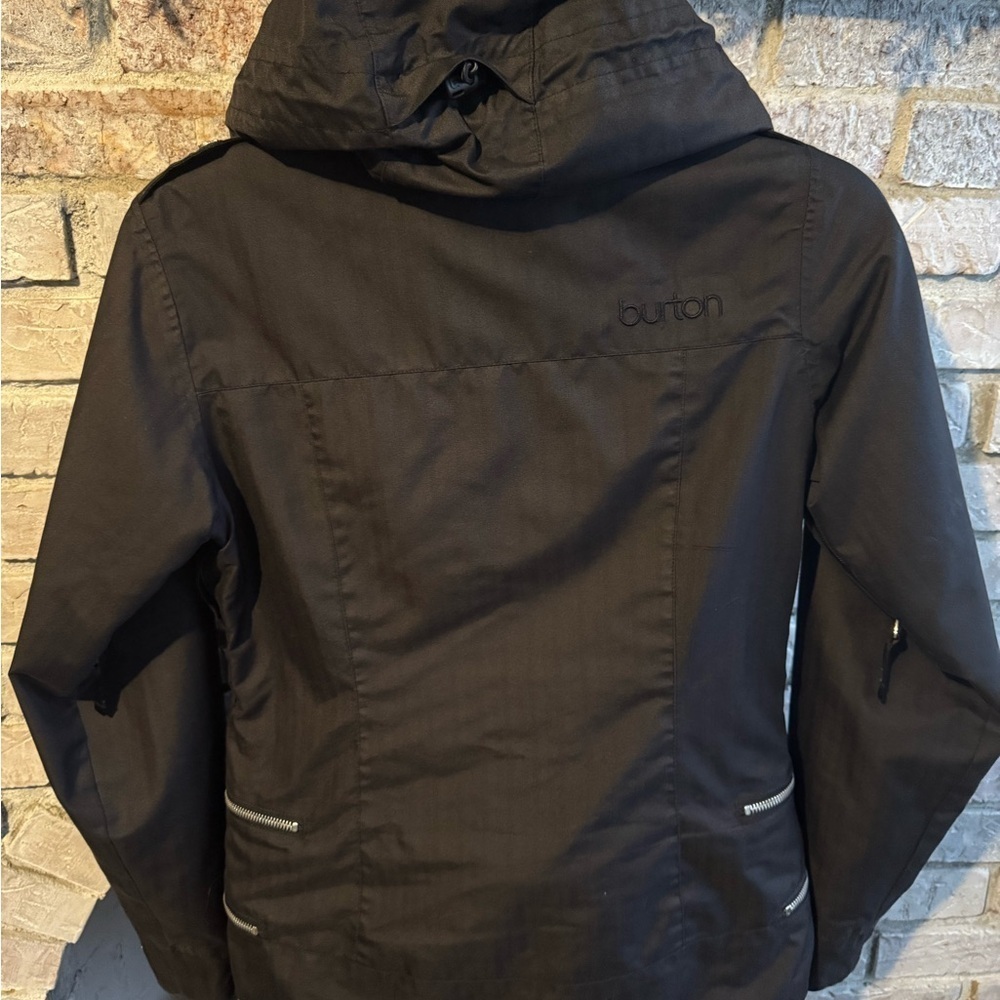 Burton Black Utility Jacket with Tan Lining - Picture 2 of 8